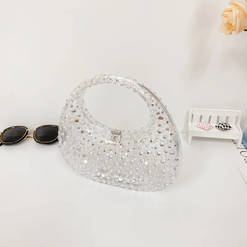 Mala Transparente em Acrílico, Estilo Brilhante