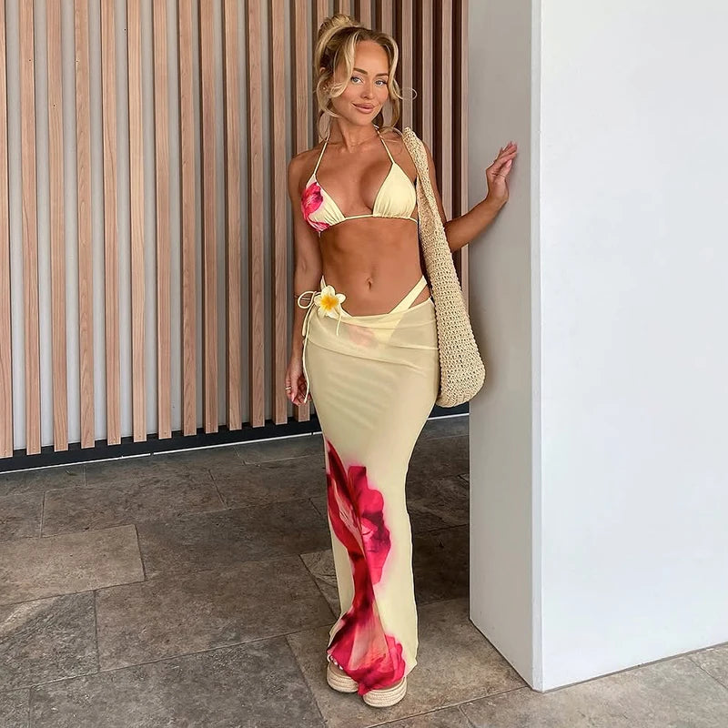 Fato de Banho Sexy com Estampa floral