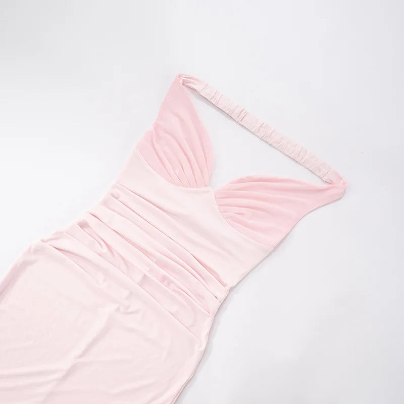 Vestido Justo Longo, Elegante, Ombros Descobertos, Sem Costas, Elegante