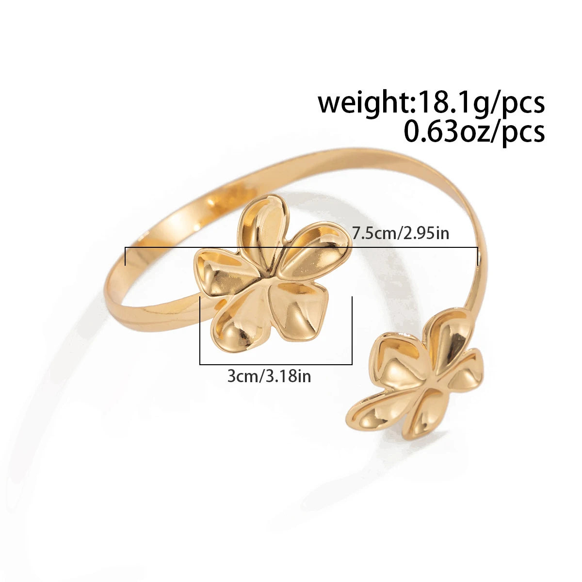 Bangles de braço cores Dourado e Prata
