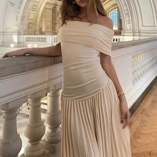 Vestido Liso, Elegante e Sexy, Ajuste Slim, Sem Alças (Strapless)