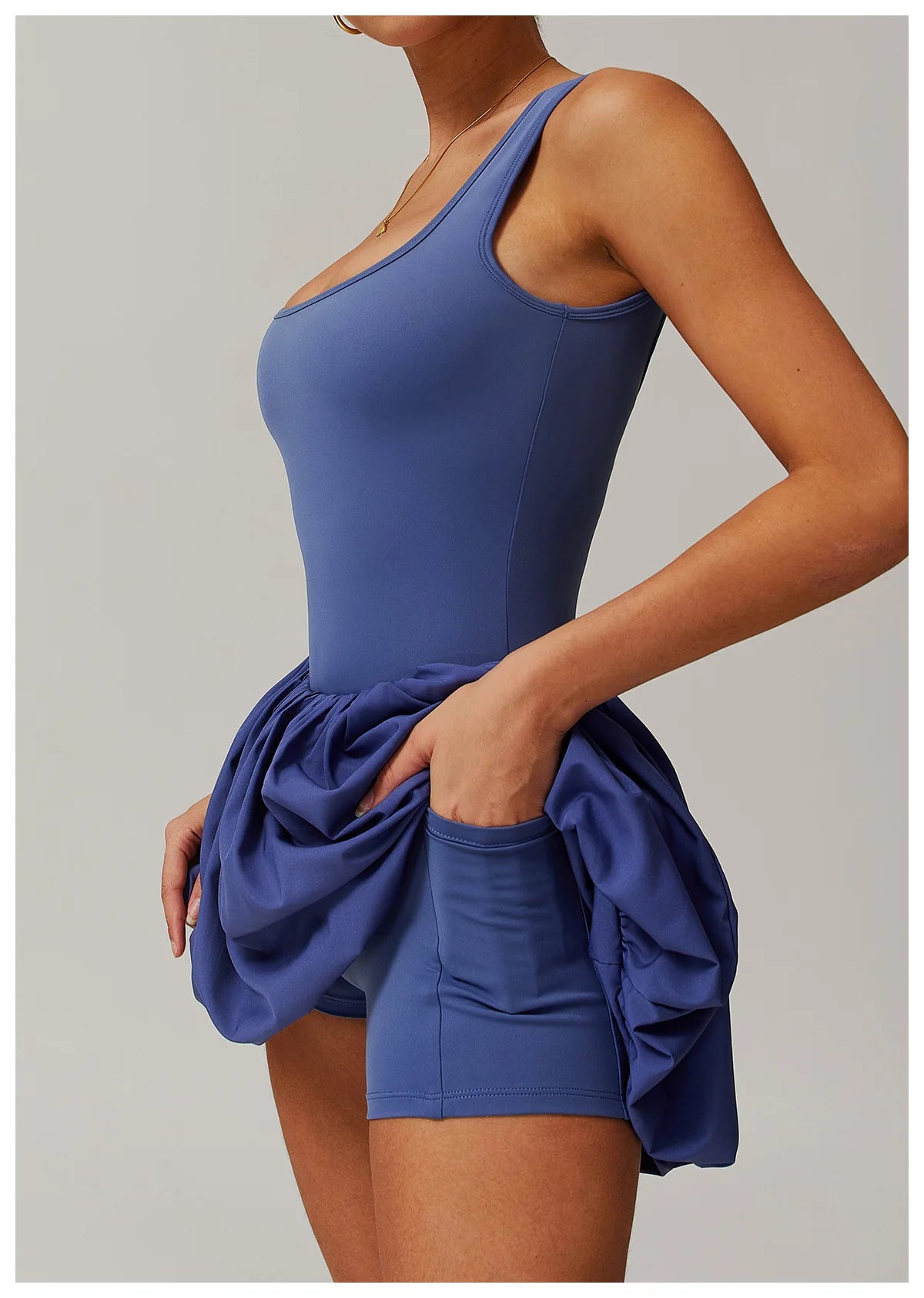 Vestido Macacão Feminino Sexy de Yoga Anti-Reflexo Desportivo