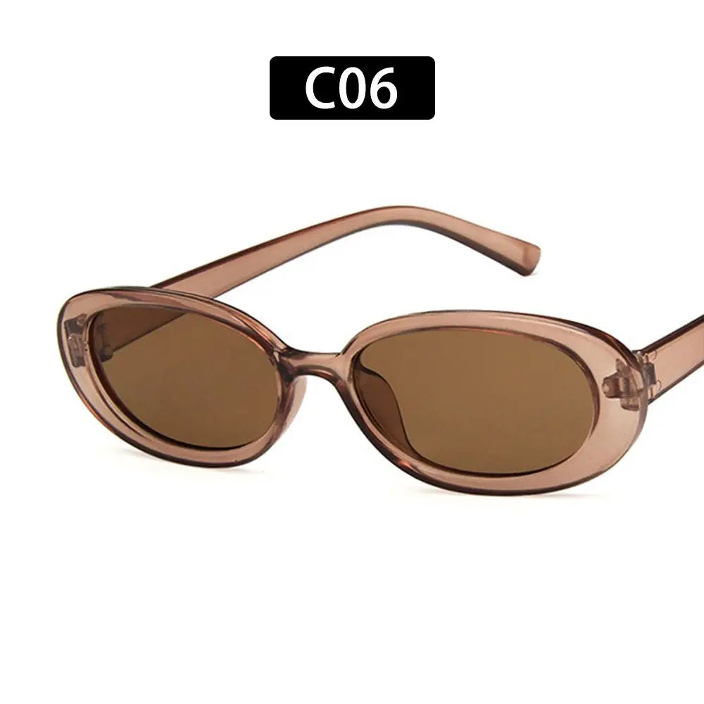Óculos de Sol Retro com Armação Oval