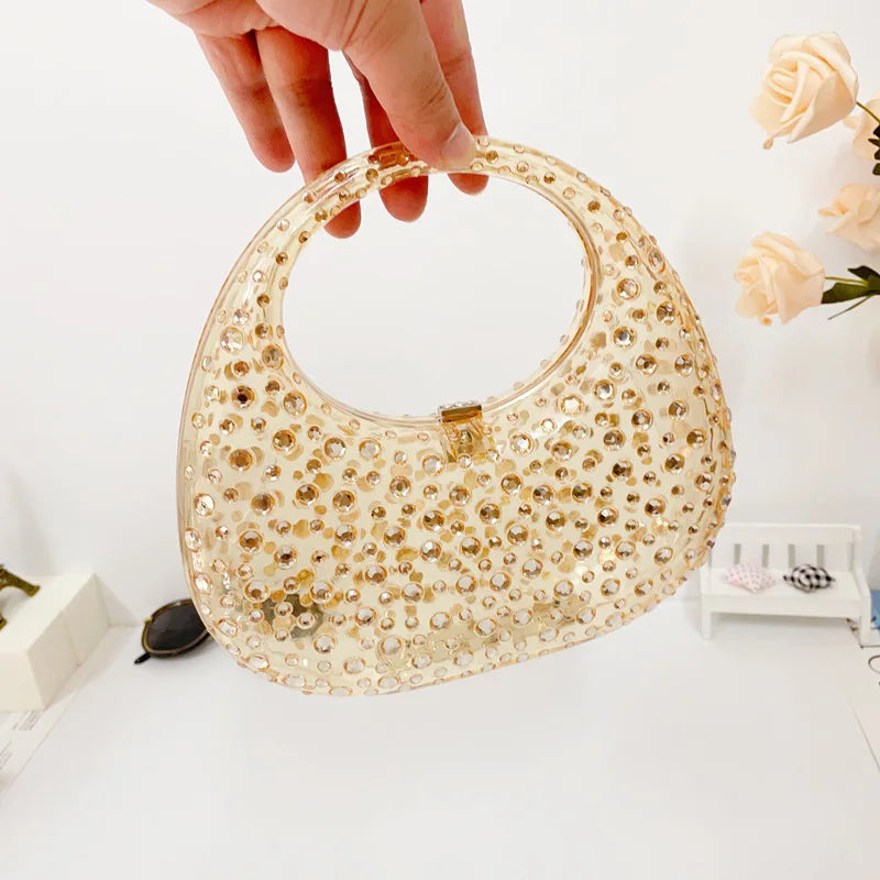 Mala Transparente em Acrílico, Estilo Brilhante