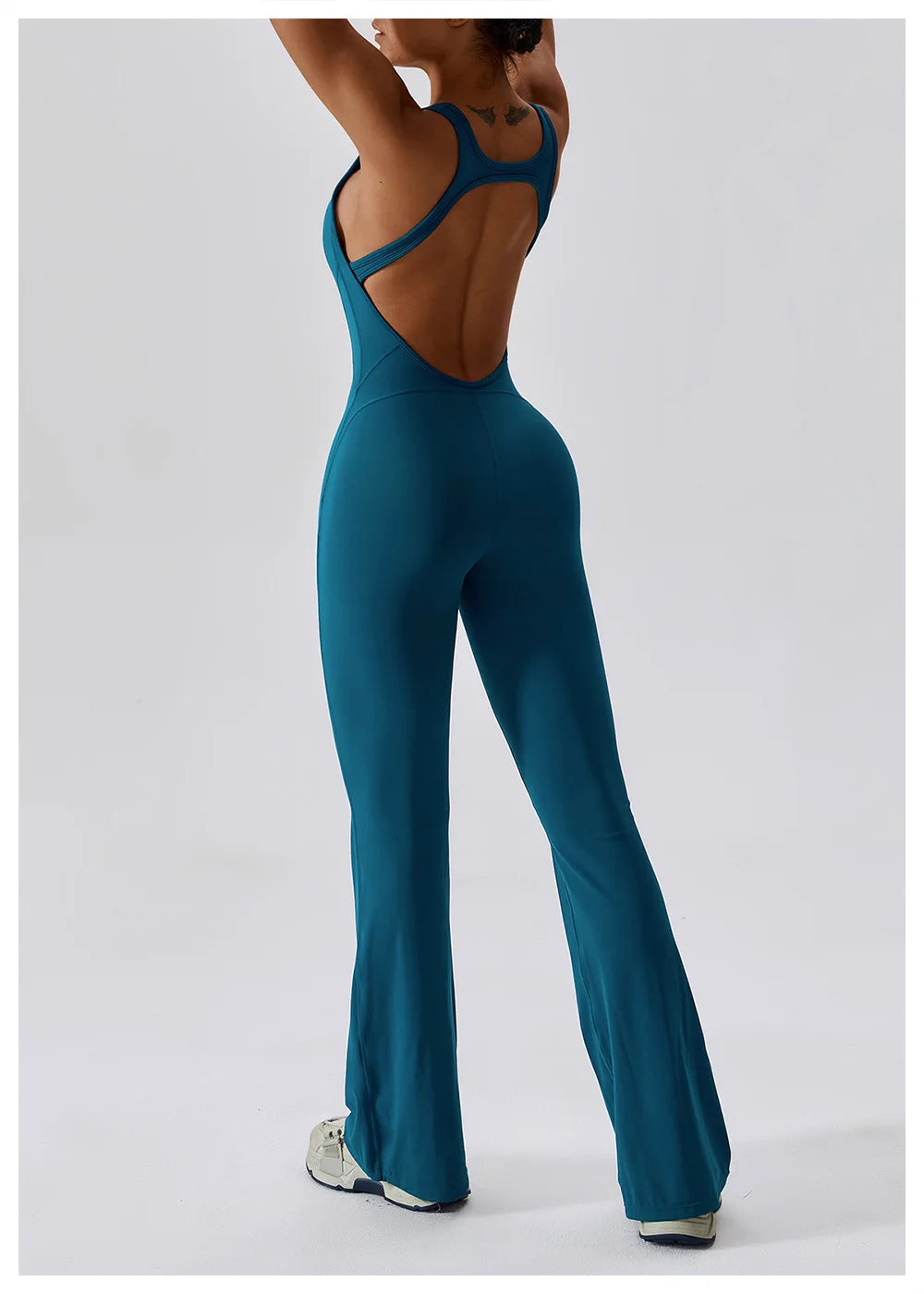 Macacão de Yoga Liso Levanta Glúteos Roupa Desportiva