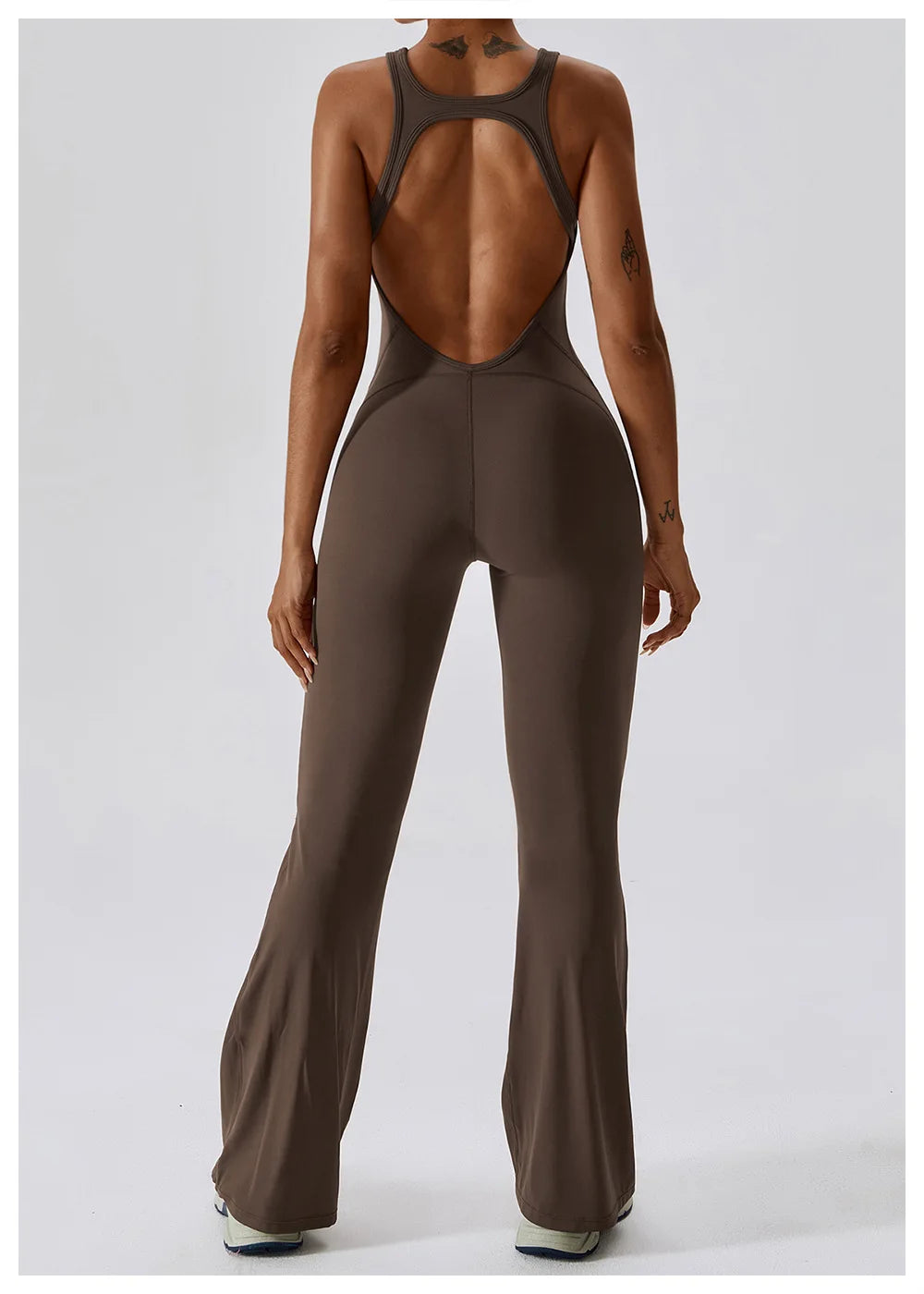 Macacão de Yoga Liso Levanta Glúteos Roupa Desportiva