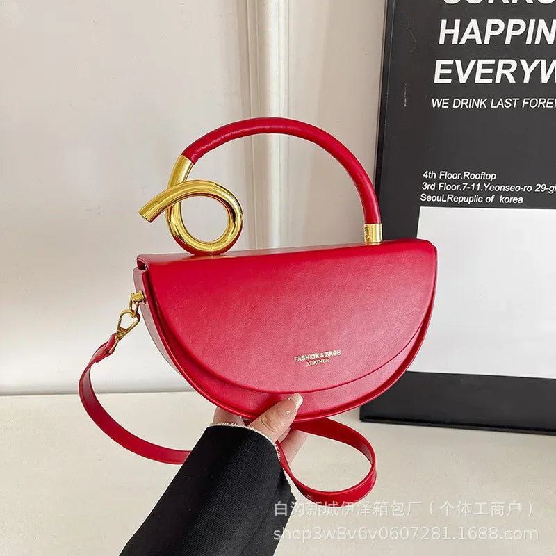 Bolsa de Ombro Elegante —  Estilo Retro Europeu e Americano