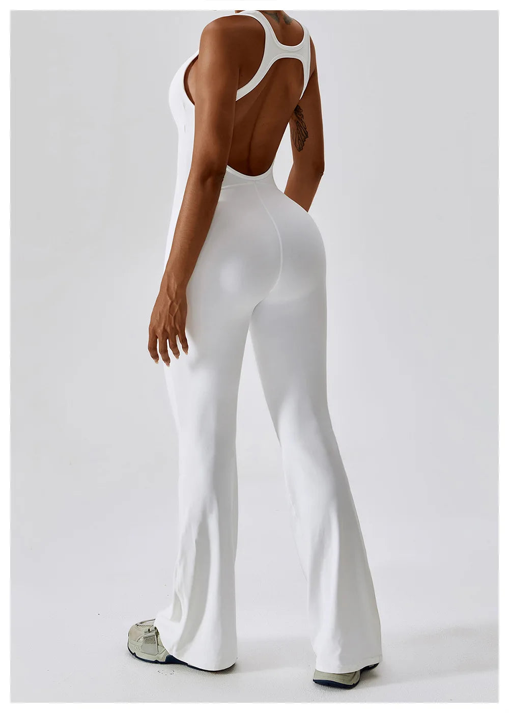 Macacão de Yoga Liso Levanta Glúteos Roupa Desportiva