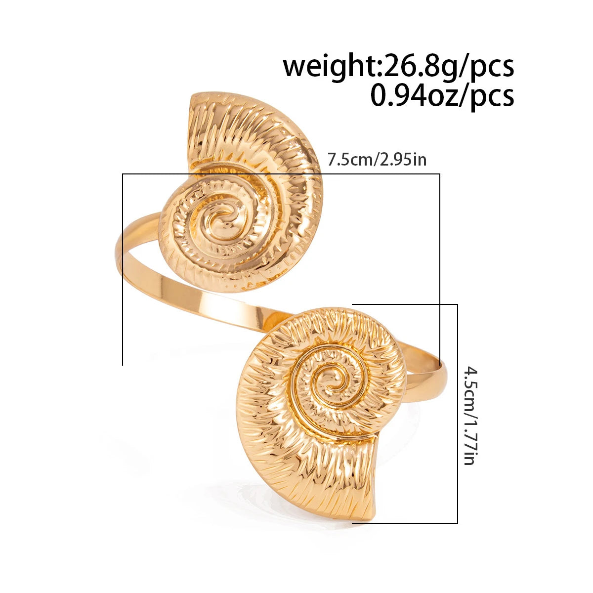 Bangles de braço cores Dourado e Prata