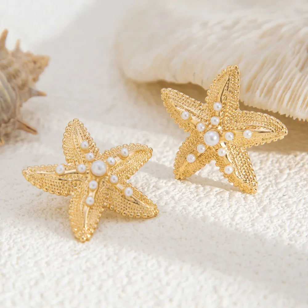 Brincos de Estrela do Mar Moda Praia