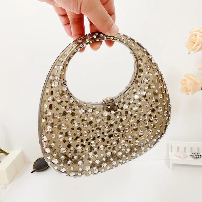 Mala Transparente em Acrílico, Estilo Brilhante