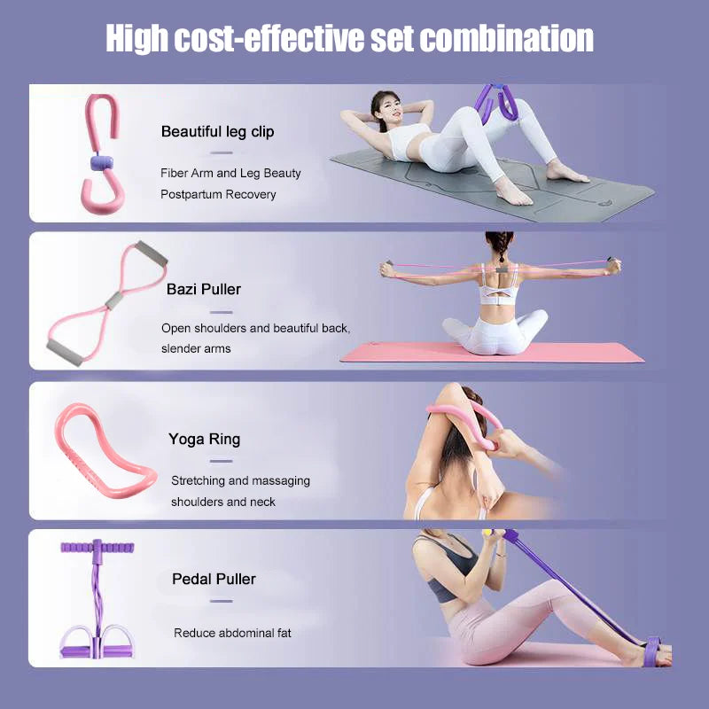 Kit de Equipamentos de Exercício Multifuncional para Treino