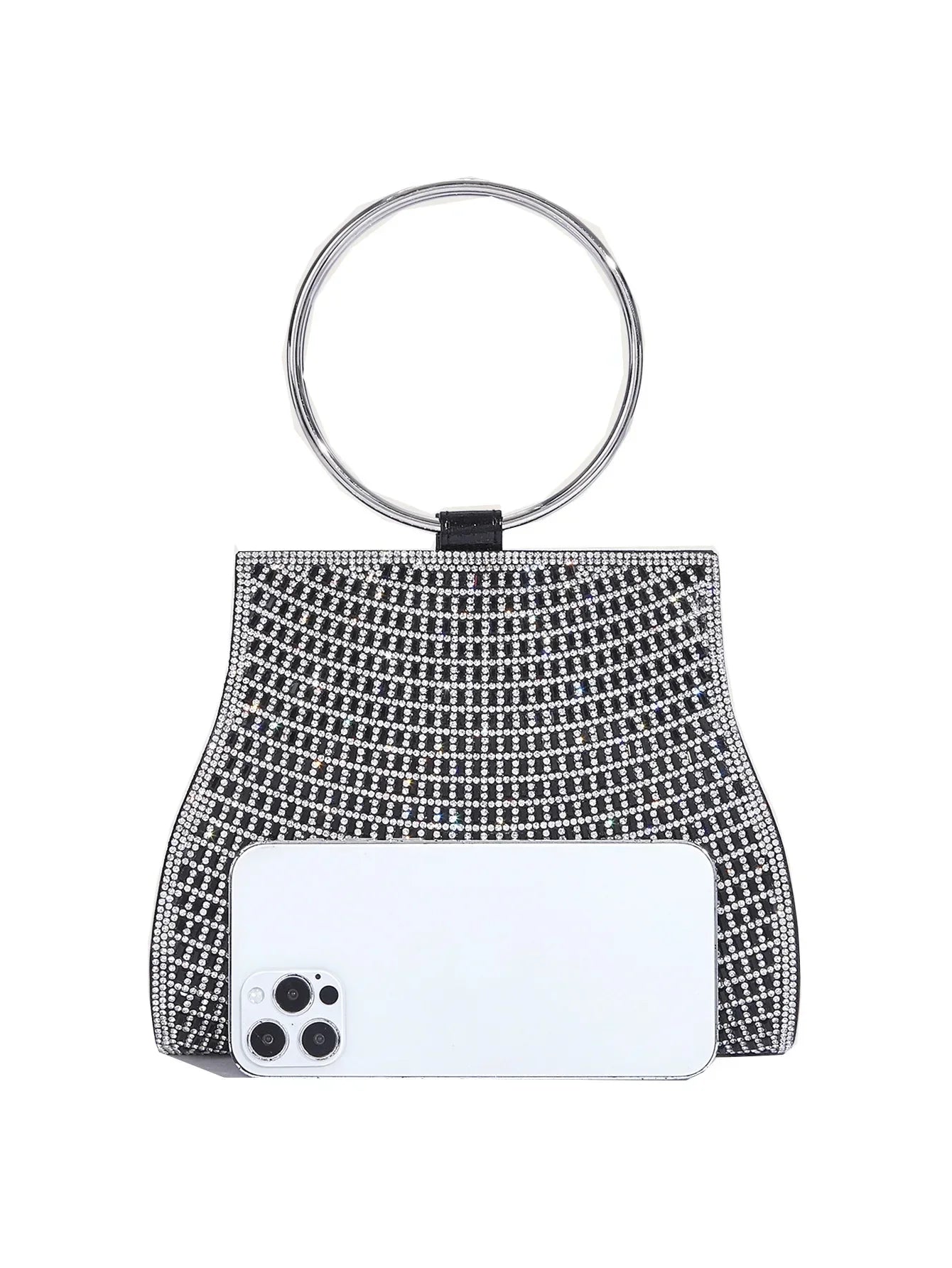 Mala com Alça de Corrente, Bolsa de Ombro Brilhante