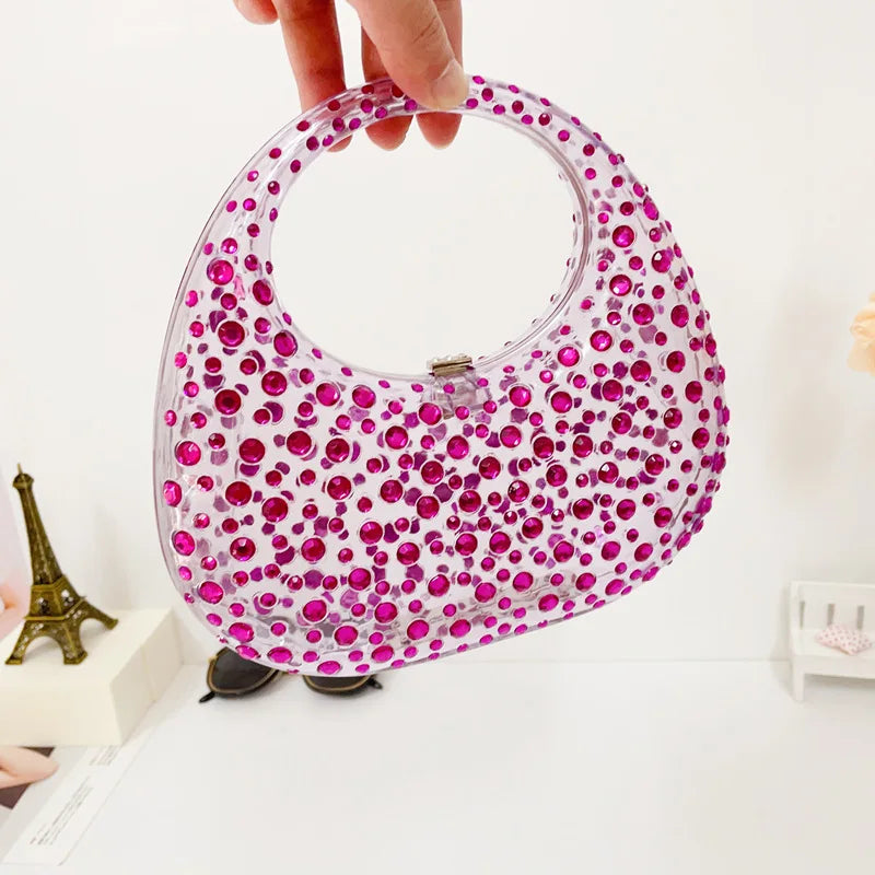 Mala Transparente em Acrílico, Estilo Brilhante