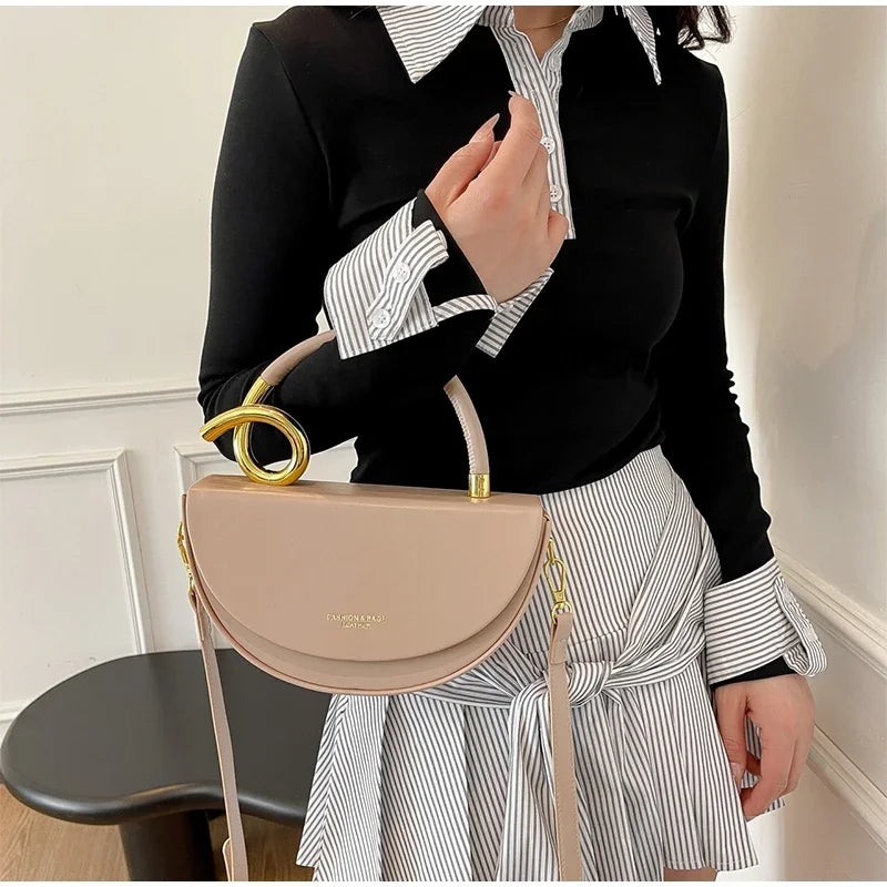 Bolsa de Ombro Elegante —  Estilo Retro Europeu e Americano