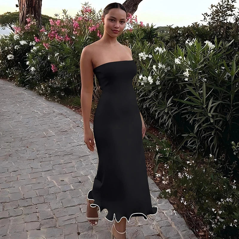 Vestido Comprido Ousado e Moderno