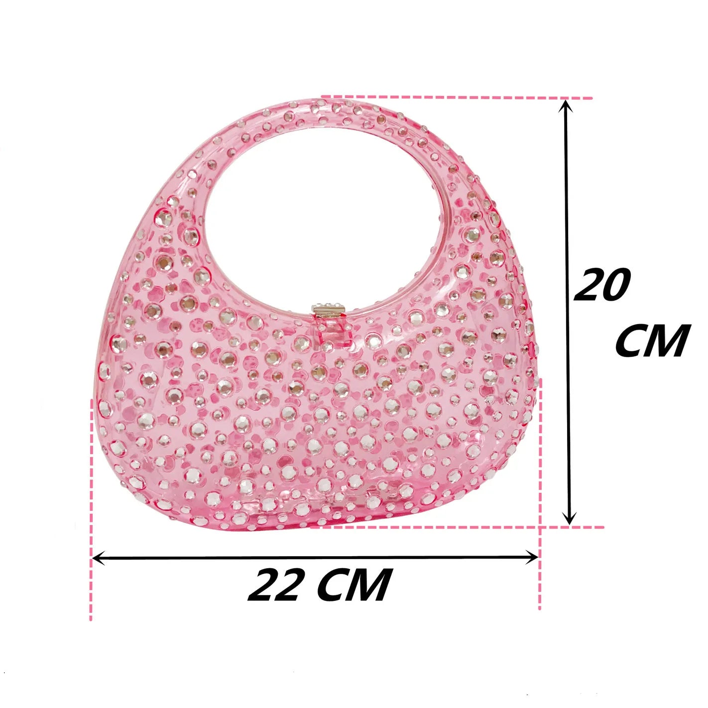 Mala Transparente em Acrílico, Estilo Brilhante