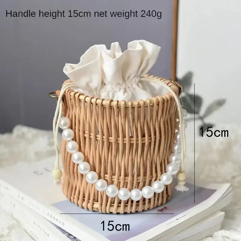 Bolsas de palha para mulher de verão