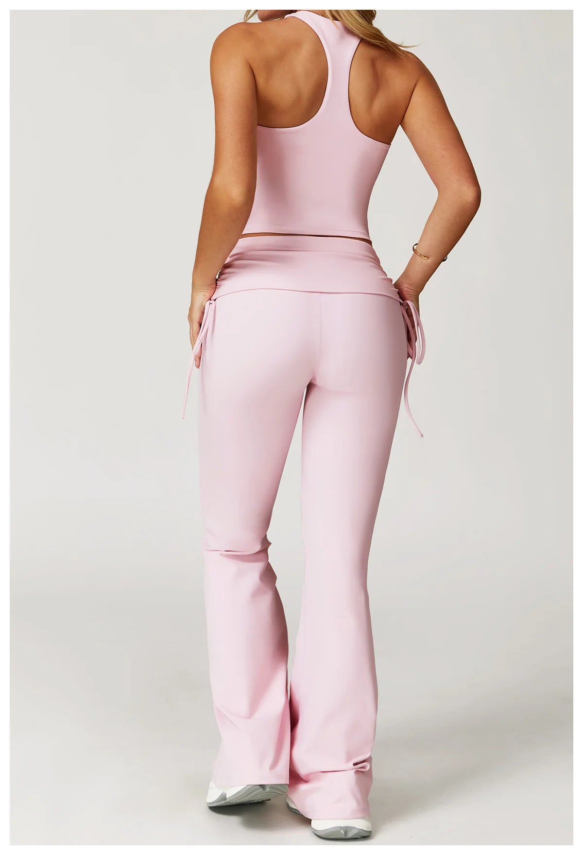 Conjunto de Yoga 2 Peças com Leggings de Cintura Alta, Sutiã Desportivo