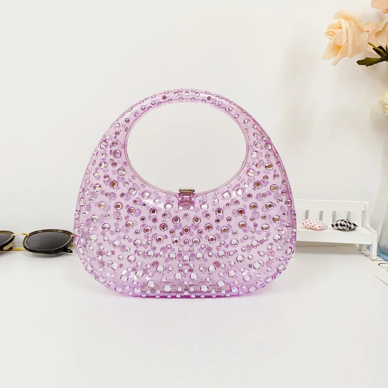 Mala Transparente em Acrílico, Estilo Brilhante