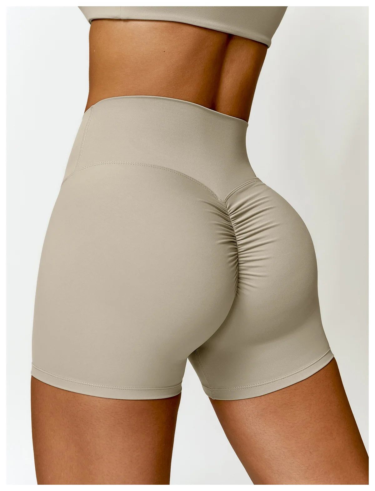 Fato de Treino  2 Peças com Leggings de Ginásio, Top Curto de Manga Comprida