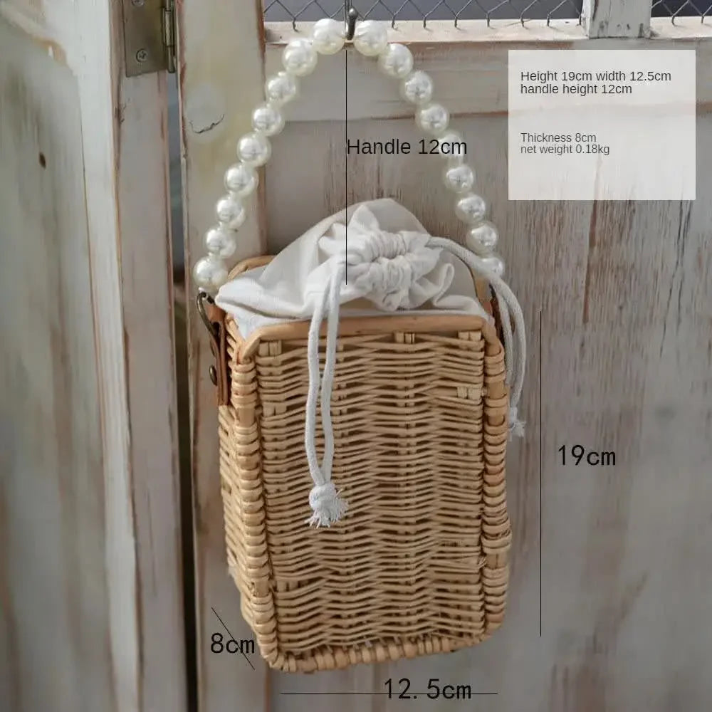 Bolsas de palha para mulher de verão