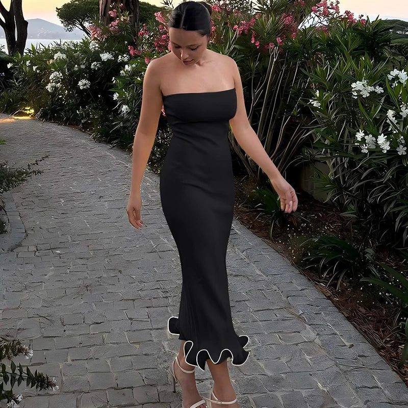 Vestido Comprido Ousado e Moderno