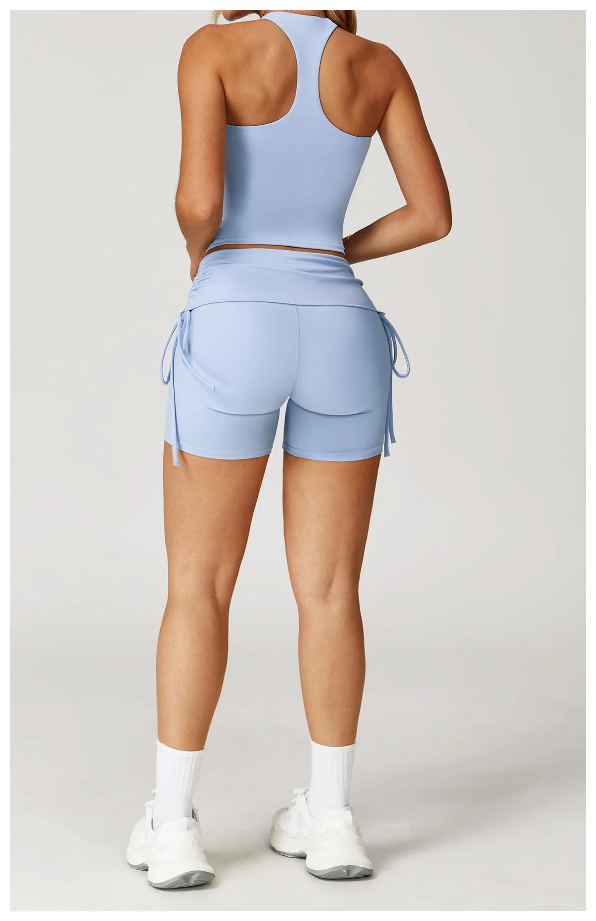 Conjunto de Yoga 2 Peças com Leggings de Cintura Alta, Sutiã Desportivo