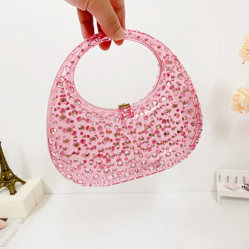 Mala Transparente em Acrílico, Estilo Brilhante