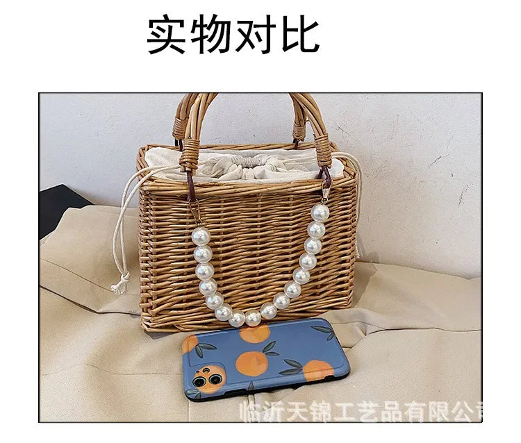 Bolsas de palha para mulher de verão