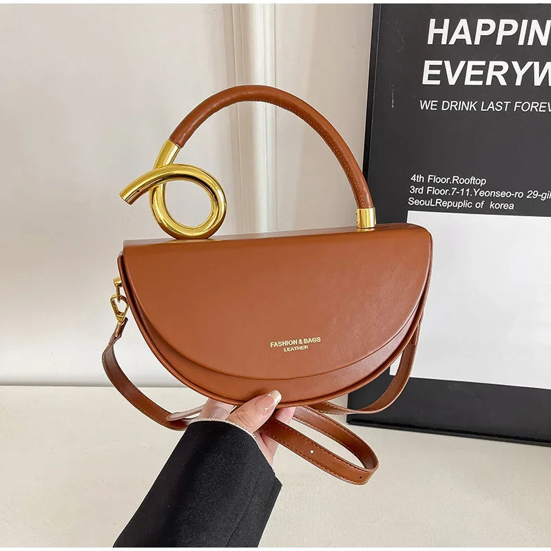 Bolsa de Ombro Elegante —  Estilo Retro Europeu e Americano