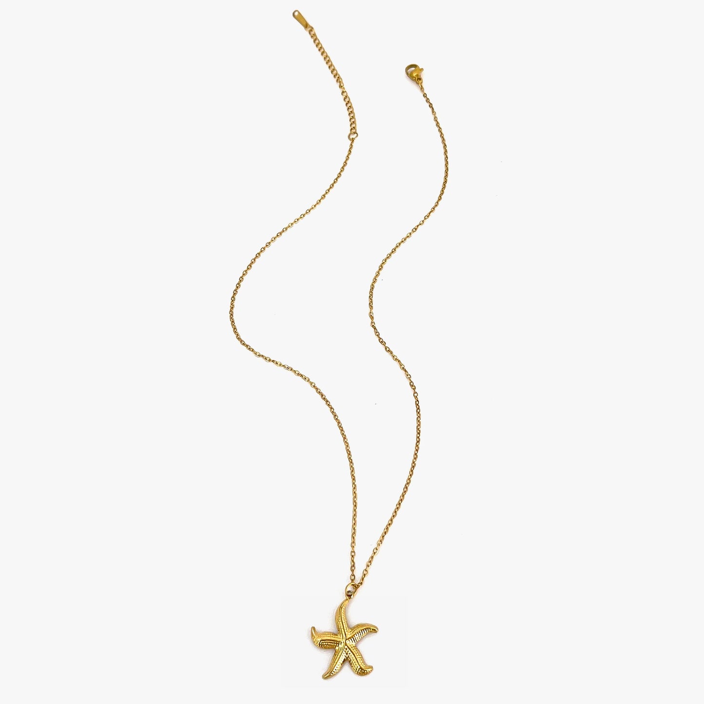 Colar com Pingentes de Estrela-do-mar Dourado