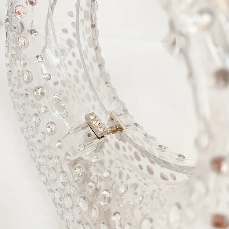 Mala Transparente em Acrílico, Estilo Brilhante