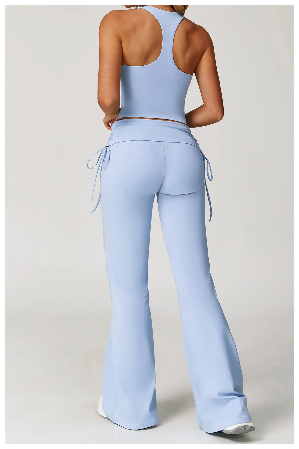 Conjunto de Yoga 2 Peças com Leggings de Cintura Alta, Sutiã Desportivo