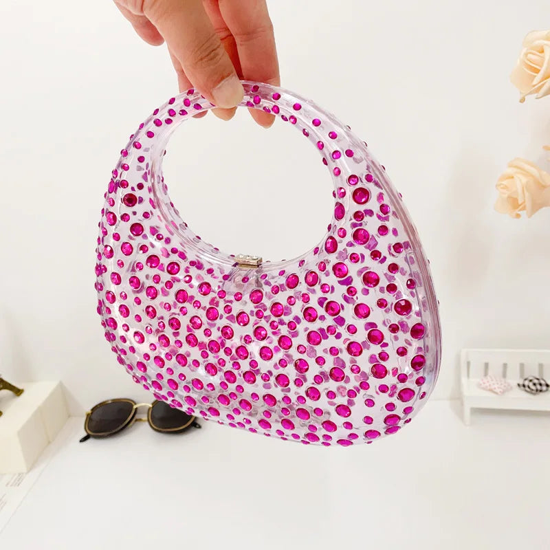 Mala Transparente em Acrílico, Estilo Brilhante