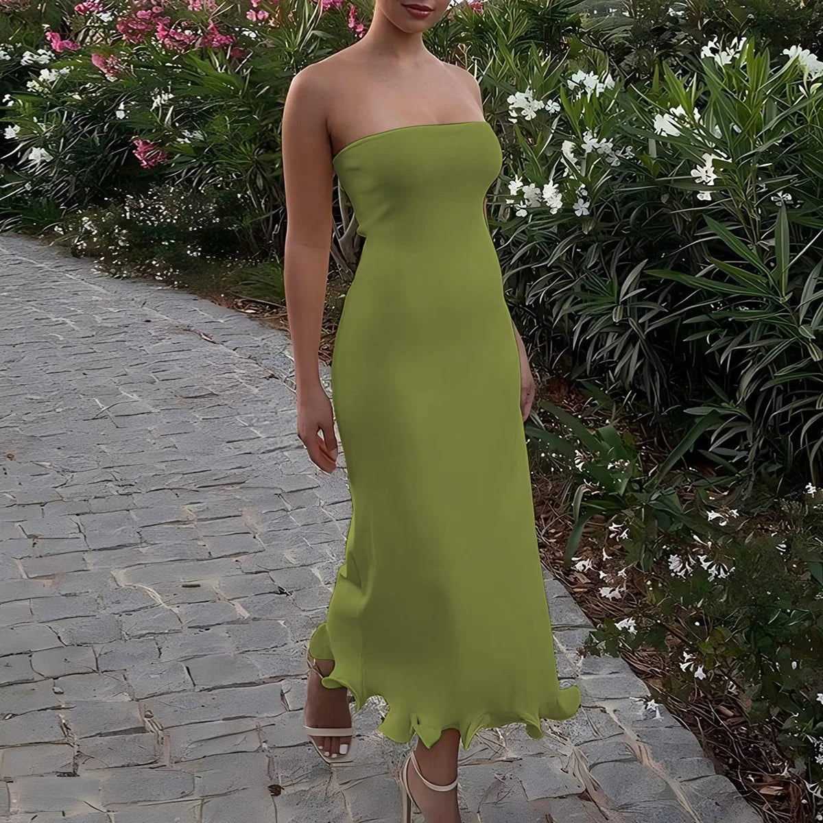 Vestido Comprido Ousado e Moderno
