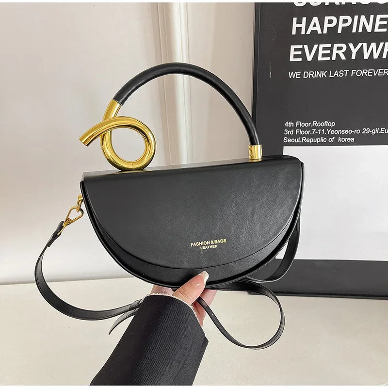 Bolsa de Ombro Elegante —  Estilo Retro Europeu e Americano