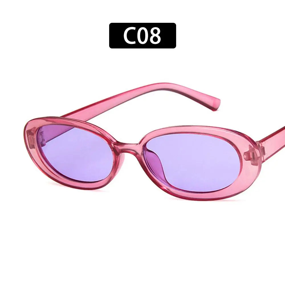 Óculos de Sol Retro com Armação Oval