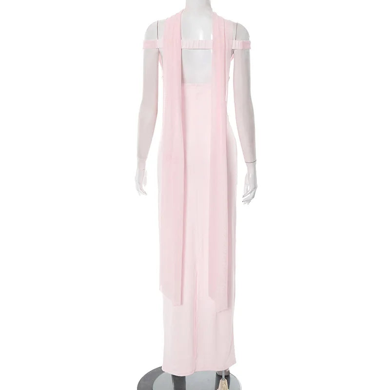 Vestido Justo Longo, Elegante, Ombros Descobertos, Sem Costas, Elegante