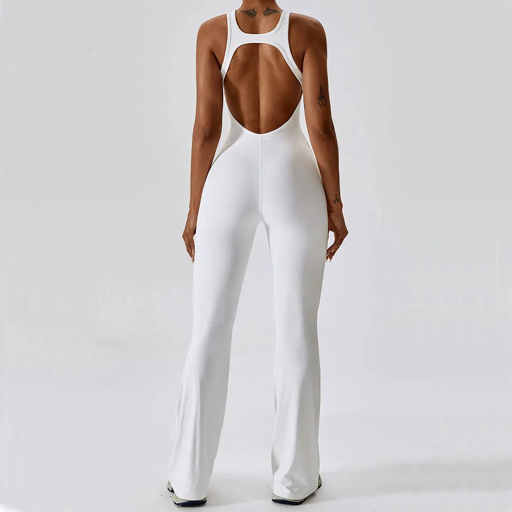 Macacão de Yoga Liso Levanta Glúteos Roupa Desportiva