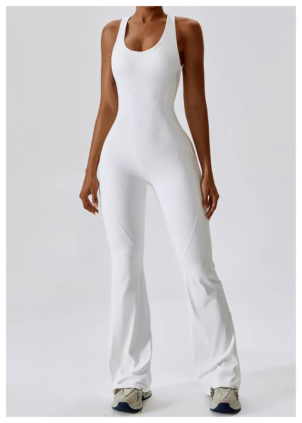 Macacão de Yoga Liso Levanta Glúteos Roupa Desportiva